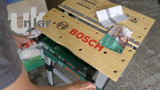 Der Bosch Arbeitstisch PWB 600 vorgestellt und getestet [upl. by Ydurt391]