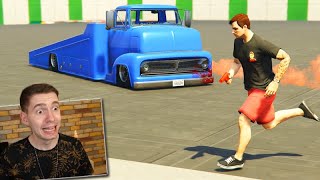 GTA V Online PARKOUR vs SLAMTRUCK  O CAMINHÃO GUINCHO INCRÍVEL [upl. by Aro792]