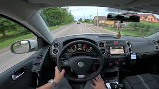 Driving VW Tiguan 20 TDI 4motion DSG 2010 Open Road POV Onboard Drive [upl. by Aleksandr]