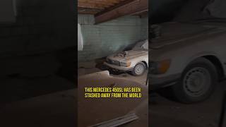 Abandoned Mercedes 450sl found in garage🤯 carbruh cardetailing satisfying WDDetailing [upl. by Nolyag]