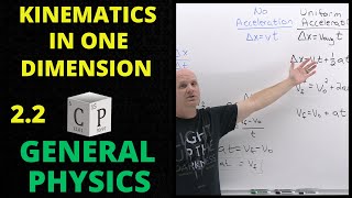 22 Kinematics in One Dimension  General Physics [upl. by Ariayek8]