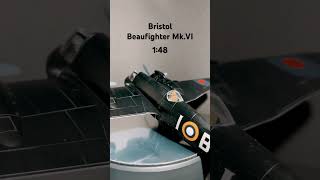 Bristol Beaufighter MkVI 148 TAMIYA military ww2 sound scalemodel tamiya [upl. by Eartha]