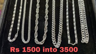 New Silver gents Chain design weight with prize Figaro Chan ￼ karav chain Nawabi Chain ￼￼ [upl. by Edi213]