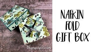 Napkin Fold Gift Box [upl. by Amlet90]