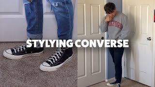 10 Casual Ways To Style HighTop Converse  Outfit Ideas [upl. by Laet587]