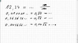 04B4 rationale Zahlen periodische Dezimalbrüche algebraische Gleichungen [upl. by Ddot]