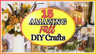 MUST SEE INCREDIBLE DIY Fall Craft Ideas You DONT Want To Miss [upl. by Eimmelc]