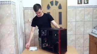 CASE In Win 703 Black Red Unboxing [upl. by Tivad]