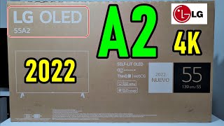 LG A2 OLED UNBOXING Y REVIEW COMPLETA  Smart TV 4K con Dolby Vision [upl. by Ailene]