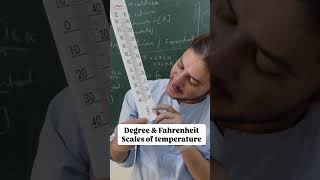 Degree Celsius and Fahrenheit Scale with thermometershorts educational temperature shortsfeed [upl. by Edualc]