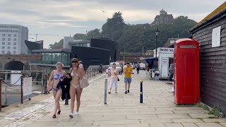 Folkestone beach walk England Kent 🇬🇧 06092021 [upl. by Jacquelyn982]