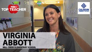 Meet FOX54 Top Teacher Virginia Abbott of Mill Creek Elementary School [upl. by Merrily]