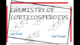 Chemistry of Corticosteroids GLUCOCORTICOIDS Cortisol Cortisone Prednisolone Dexa amp Betamethasone [upl. by Cianca]