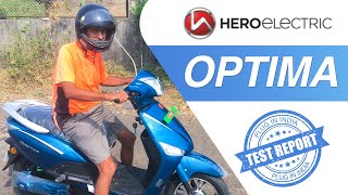 Test Report  2021 Hero Electric Optima Electric Scooter  हिन्दी with Subtitles [upl. by Nali]