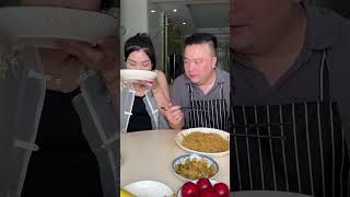 My stupid husband tried to bully me with mustard but I saw through himmukbang funny food comedy [upl. by Mitch]