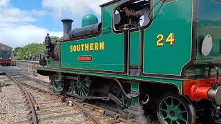 Southern 24 Isle of wight steam Railway at Havenstreet June 2022 [upl. by Rednazxela]