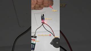 Security Alarm Project  IR Sensor With Buzzer Alarm viral dcmoter shorts buzzer diy yt [upl. by Archy712]