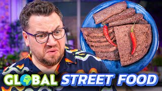 Taste Testing STREET FOOD from Around the World [upl. by Lexine221]