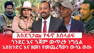 HAMER MEDIA  አስደንጋጩ የፋኖ አሰላልፍ  ጎንደር እና ጎጃም ውጥረት ነግሷል  አስክንድር እና ዘመነ የመጨረሻውን ውሳኔ ወሰኑ [upl. by Tulley]