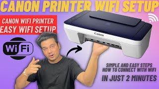 How to Connect Canon Pixma Printer to Phone  Canon E477 WiFi Setup [upl. by Sapphire342]