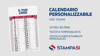 Calendari Olandesi personalizzati Classic [upl. by Dobson]