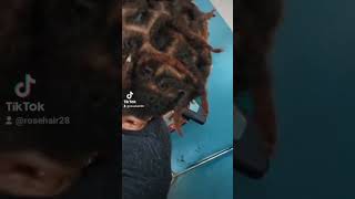 Hairstyles youtubeshorts braids coiffureadomicile hair hairstyle dreadlocks dreads tutorial [upl. by Xirdnek]