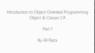 Lecture 8 Part 1  Objects and Classes C Urdu [upl. by Atiuqehc944]