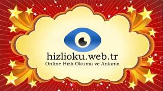 wwwhizliokuwebtr  Online Hızlı Okuma Kursu Tanıtımı [upl. by Crispin]