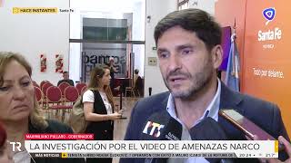 Maximiliano Pullaro se refirió al video con amenazas y sostuvo quotNada nos va a hacer volver a atrásquot [upl. by Malinin]