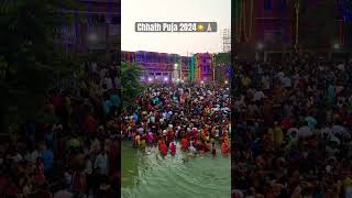 quotChhath Puja in Kolkata  Divine Rituals on the Ghats 🌅🌊 chhathpuja kolkata shorts [upl. by Aevin]