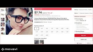 The best Reading GlassesCubojue Reading Glasses Men Women Prescription Eyeglasses Frame Male [upl. by Dam]