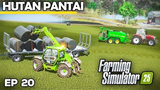 WE ARE MAKING BUFFALO WRAPPED SILAGE  Farming Simulator 25  Hutan Pantai  Episode 20 [upl. by Ernaldus]