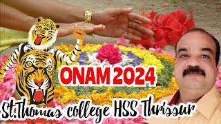 ONAM CELEBRATION 2K24STTHOMAS COLLEGE HSSTHRISSUR [upl. by Robinia]