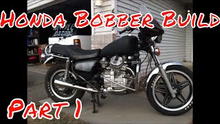 HONDA CX500 BOBBER PROJECT  Bike Build 1 [upl. by Klos]