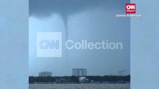 FLWATERSPOUT FORMS IN PENSACOLA [upl. by Nahtaj]