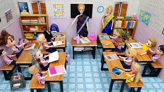 புதுசா வந்த New Teacher ரொம்ப ஸ்ட்ரிக்ட்Barbie girl classroomBarbie show tamil [upl. by Namzed]