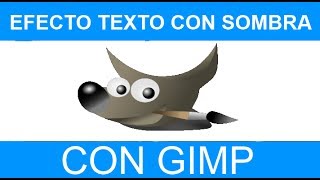 Tutorial  Efecto de sombra a texto e imagenes con gimp [upl. by Ahsekal987]