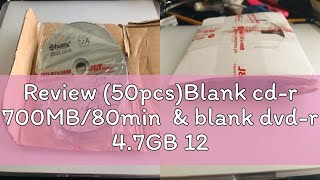 Review 50pcsBlank cdr 700MB80min amp blank dvdr 47GB 120Min [upl. by Fanya]