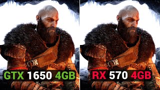 Nvidia GTX 1650 vs AMD RX 570 4GB New Games Test 2024 [upl. by Aerbua292]