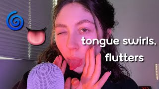 ASMR  Tongue Flutters Clicking and Swirls with Mouth Sounds  hand movements [upl. by Onahpets393]