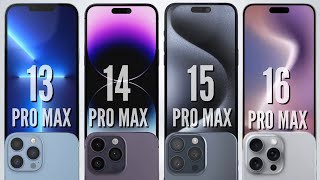 iPhone 13 Pro Max vs iPhone 14 Pro Max vs iPhone 15 Pro Max vs iPhone 16 Pro Max  Kemono Tech [upl. by Bettencourt]