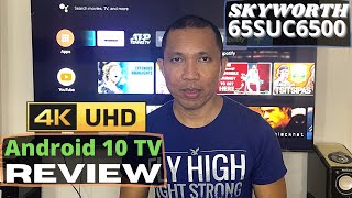 Skyworth 65SUC6500 65inch 4k UHD Android TV Review [upl. by Salohcin98]