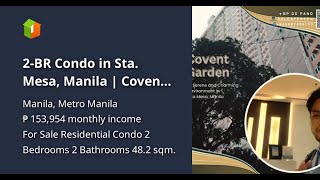 2BR Condo in Sta Mesa Manila  Covent Garden  Rent to Own 25KMonth [upl. by Marlin]