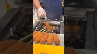 Korean corn dog 😋 food korea yummy love shorts [upl. by Ellehcar]