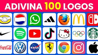 Adivina los 100 LOGOTIPOS Más Famosos del Mundo 🛍️✅  ¿Cuántas Marcas Conoces 😉 [upl. by Seerdi911]