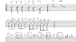 How To Count Quarter Note Triplets [upl. by Lehar]