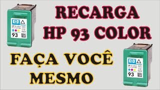 Manual de Recarga HP 93 Color Impressoras C3180 C4180 Psc 1510 [upl. by Veradi]