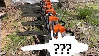 COMPLETE and HONEST Review of STIHL Chainsaw lineup [upl. by Niklaus]