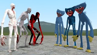 SCP096s VS HUGGY WUGGYS Garrys Mod Poppy Playtime vs SCP Foundation [upl. by Devi434]