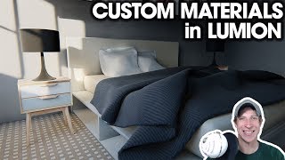 Adding CUSTOM MATERIALS to Renderings in Lumion [upl. by Erastatus]